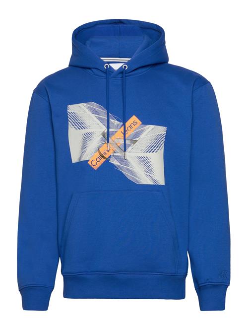 Se Calvin Klein Jeans Skyscraper Urban Graphic Hoodie Calvin Klein Jeans Blue ved Booztlet