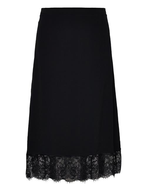 Tommy Hilfiger Lace Midi Skirt Tommy Hilfiger Black