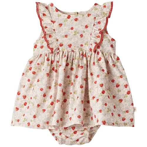 Se Wheat Sofia Mønstret Bodykjole Rose Strawberries | Lyserød | 68 cm ved Babyshop