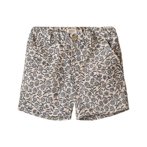 Wheat Elvig Mønstret Shorts Blue Cornflowers | Blå | 104 cm