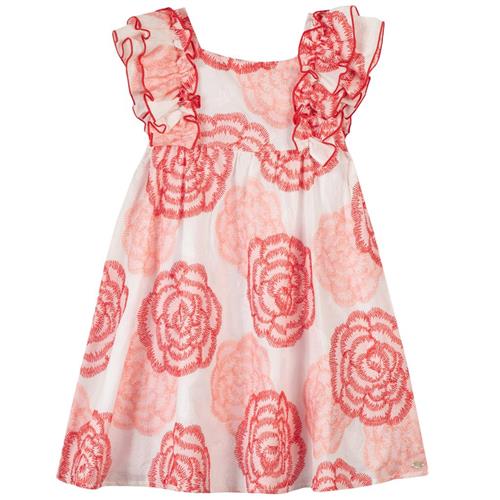 Se Tartine et Chocolat Blomstret Kjole Hvid | Rød | 4 years ved Babyshop