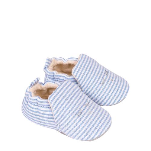 Se Livly Stribede Babyskoer Lyseblå 19 EU  Blå  19 EU  Unisex ved Babyshop
