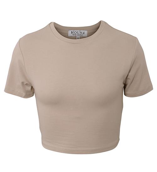 Se Hound T-shirt - Crop - Sand ved KidsWorld