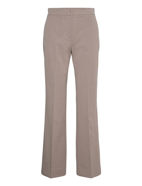 Se Mango Mid-Rise Wideleg Trousers Mango Brown ved Booztlet