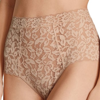 Calida Trusser Natural Comfort Lace Maxi Brief Beige polyamid Large Dame