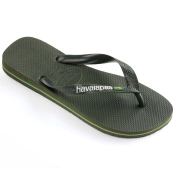 Se Havaianas Brasil Logo Skovgrøn Str 37/38 ved Timarco