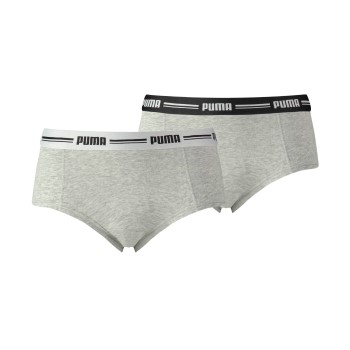 Puma Trusser 2P Iconic Mini Shorts Grå Small Dame