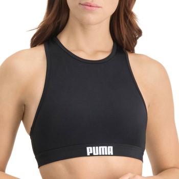 Puma Racerback Swimtop Sort Small Dame