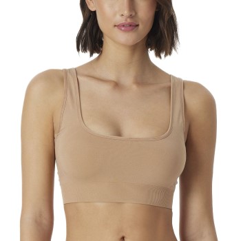 Schiesser Bh Bustier Seamless Top Beige polyamid Large Dame