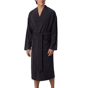 Se Schiesser Terry Bathrobe Antracit Small Herre ved Timarco