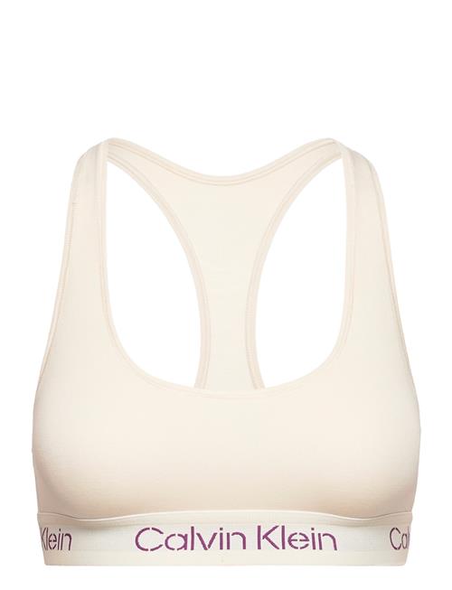 Se Calvin Klein Unlined Bralette Calvin Klein Cream ved Booztlet