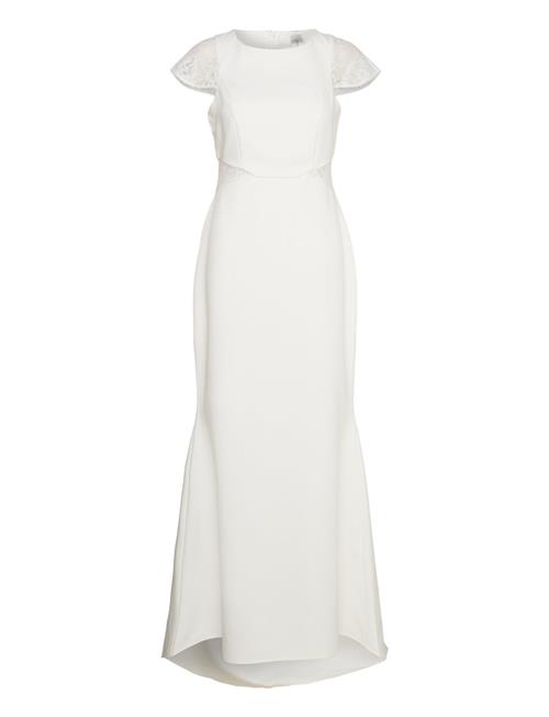 YAS Yaschrista Cs Maxi Train Dress - Celeb YAS White