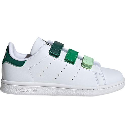 Se adidas Originals Sko - Stan Smith CF C - Hvid/GrÃ¸n ved KidsWorld