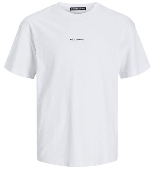 Jack & Jones Jack & Jones T-shirt - JorAruba - Bright White m. Strand