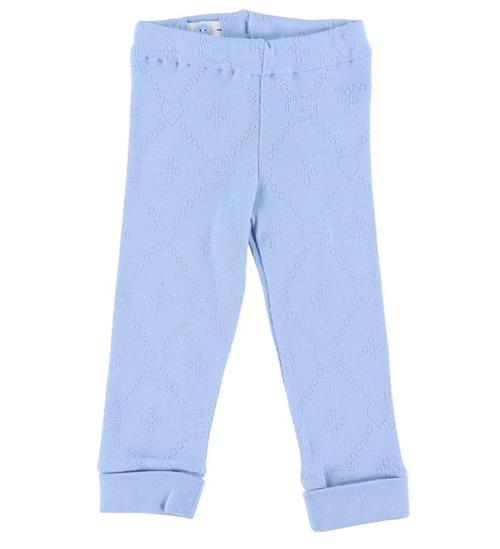 Se GANT GANT Leggings - Pointelle - Shade Blue ved KidsWorld