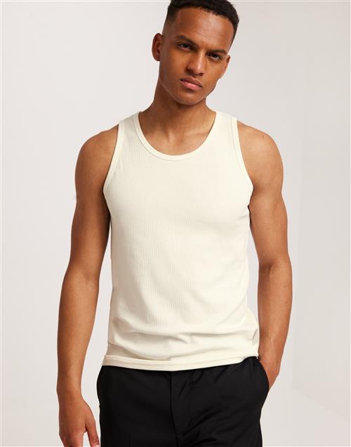 Selected Homme Slhspencer Rib Tank Top Tanktoppe Egret