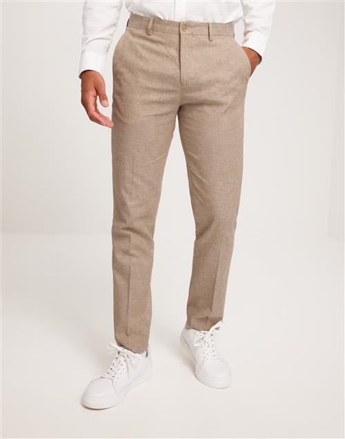 Jack & Jones Jprriviera Linen Trouser Slim Fit S Hørbukser Beige