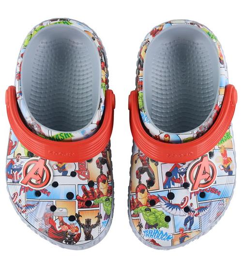 Se Crocs Crocs Sandaler - Avengers Off Court Clg T - BlÃ¥/GrÃ¥ ved KidsWorld