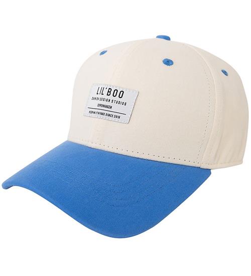 Lil' Boo Copenhagen Lil' Boo Copenhagen Kasket - Organic Block Snapback - Beige/Blue