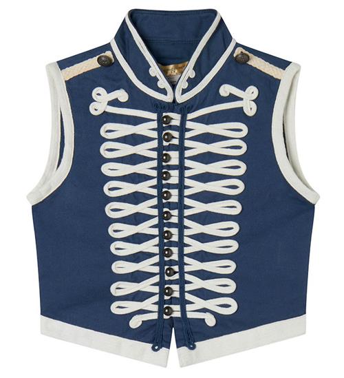 Se Stella McCartney Kids Stella McCartney Kids Vest - Navy m. Hvid ved KidsWorld