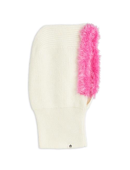 Se Mini Rodini Fuzzy Balaclava Mini Rodini Cream ved Booztlet