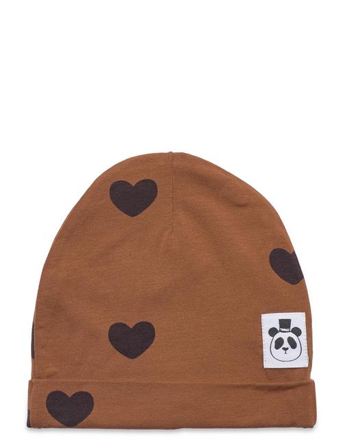 Mini Rodini Basic Hearts Beanie Tencel™ Mini Rodini Brown