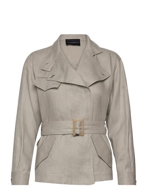 Se Caban Coat Emporio Armani Beige ved Booztlet