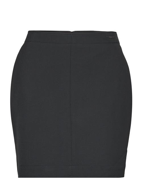 Calvin Klein Heavy Viscose Mini Skirt Calvin Klein Black