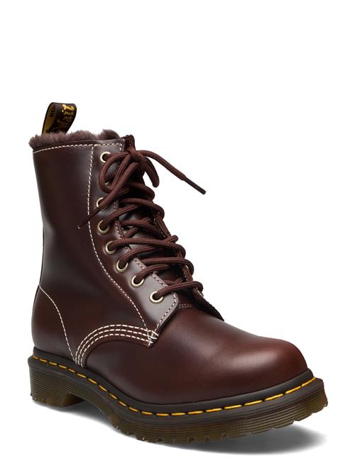 1460 Serena Dark Brown Classic Pull Up Dr. Martens Brown