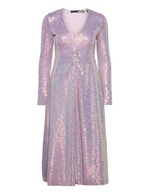 ROTATE Birger Christensen Sequin Midi Dress ROTATE Birger Christensen Pink