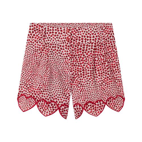 Stella McCartney Kids Hjertemønstret Kortærmet Shorts Rød | Rød | 12 years