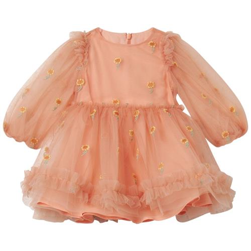 Se Stella McCartney Kids Broderet Kjole Lakserosa | Lyserød | 6 months ved Babyshop