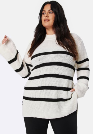 BUBBLEROOM Remy Striped Sweater White / Striped S