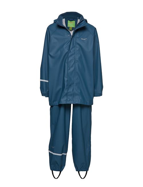 Se CeLaVi Basic Rainwear Set -Solid Pu CeLaVi Blue ved Booztlet