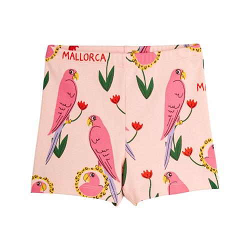 Mini Rodini GOTS Parrots Mønstret Shorts Lyserød | Lyserød | 140/146 cm