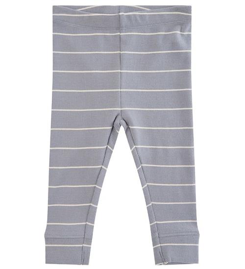 Se Sofie Schnoor Leggings - Stribet - Stone Blue ved KidsWorld