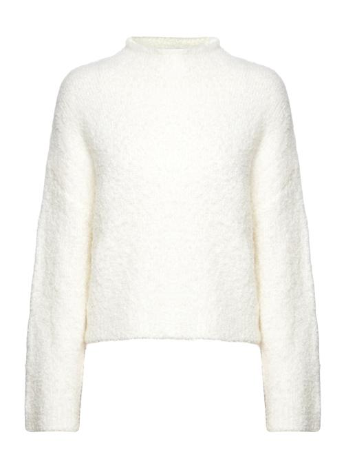 Minus Msjosette High Neck Cropped Knit Pu Minus White