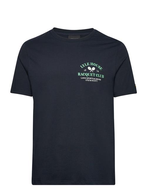 Lyle & Scott Racquet Club Graphic T-Shirt Lyle & Scott Navy