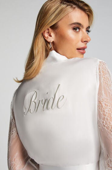 Hunkemöller Kimono satin Bride hvid