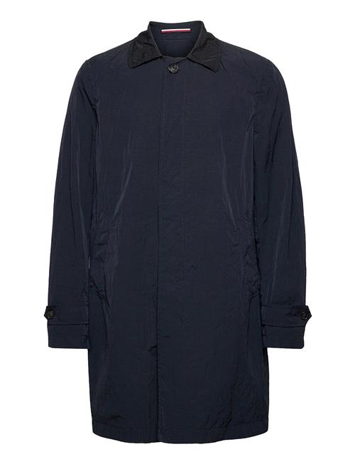 Tommy Hilfiger Tailored Man Garment Dyed Trench Tommy Hilfiger Tailored Blue