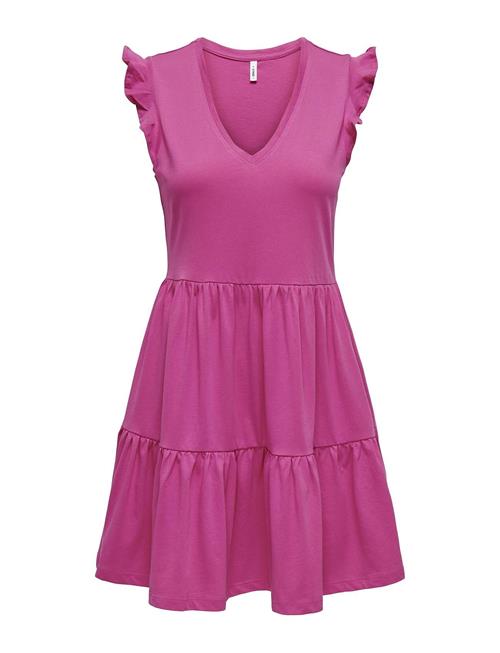 ONLY Onlmay Cap Sleev Fril Dress Jrs Noos ONLY Pink