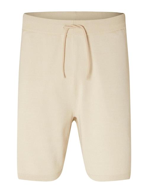 Selected Homme Slhteller Knit Shorts W Selected Homme Beige