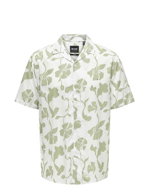 ONLY & SONS Onsdash Life Reg Visc Aop Ss Shirt Noos ONLY & SONS Green