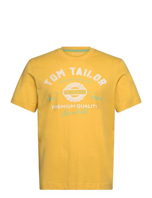 Se Tom Tailor Logo Tee Tom Tailor Yellow ved Booztlet