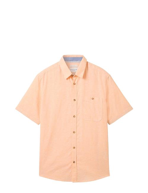 Tom Tailor Cotton Linen Shirt Tom Tailor Orange