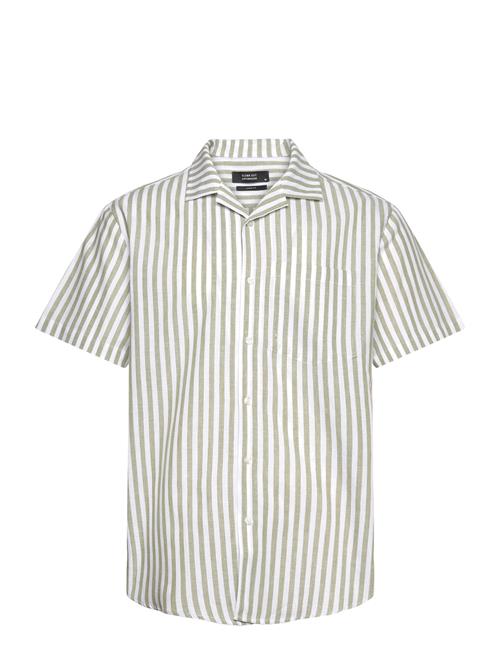 Clean Cut Copenhagen Giles Bowling Striped Shirt S/S Clean Cut Copenhagen Green