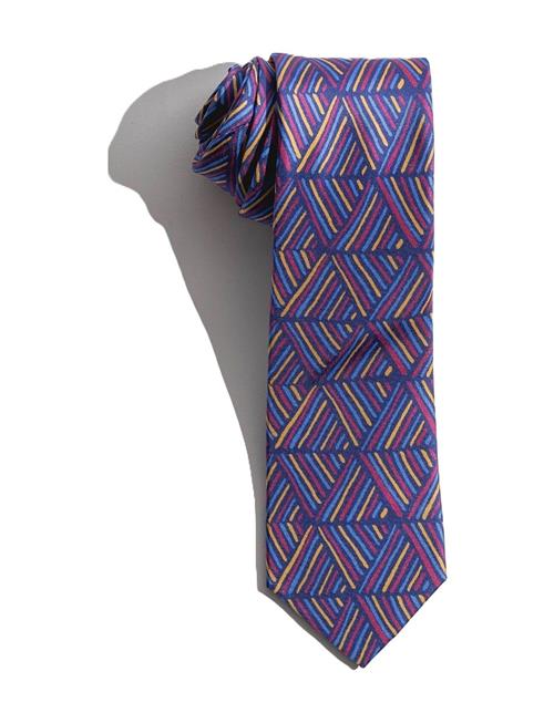 Se AN IVY Malik Navy Burgundy Blue Silk Tie AN IVY Purple ved Booztlet