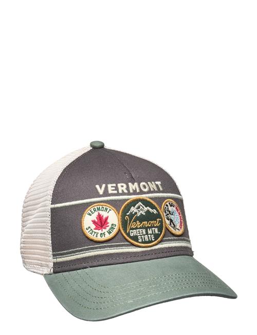 American Needle Vermont Trucker Ivory Cool Gray Cedar American Needle American Needle Khaki