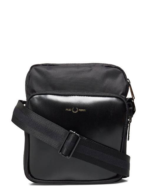 Fred Perry Nylon Twill Lthr Side Bag Fred Perry Black