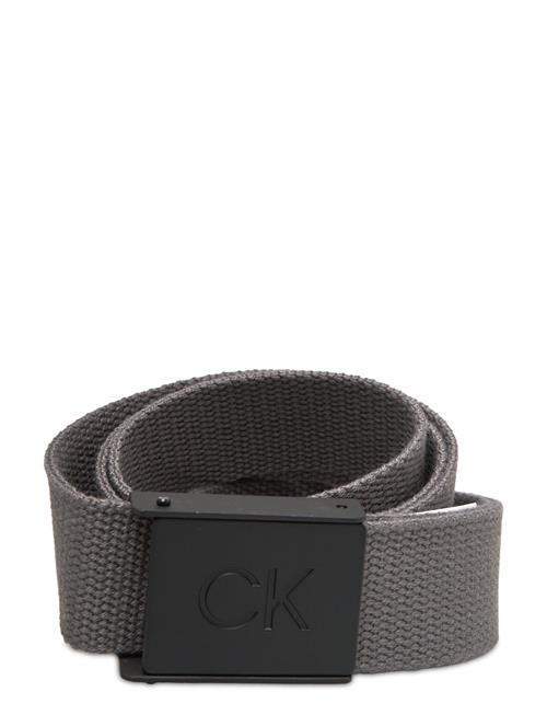 Se Calvin Klein Golf Ck Monogram Buckle Belt Calvin Klein Golf Grey ved Booztlet